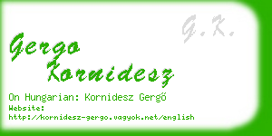 gergo kornidesz business card